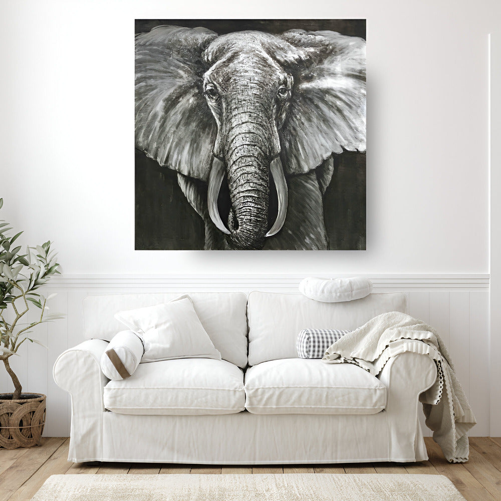 Handmade Abstract Animals Oil Painting NAYVOANI0003