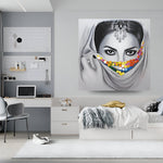 Handmade Abstract Figures Oil Painting NAYVOFIG001