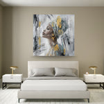 Handmade Abstract Figures Oil Painting NAYVOFIG002