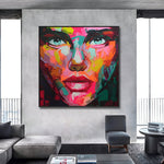 Handmade Abstract Figures Oil Painting NAYVOFIG009