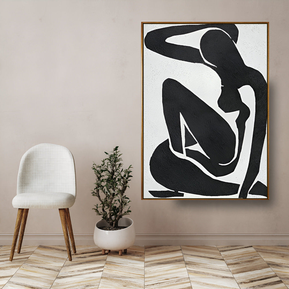 Handmade Abstract Figures Oil Painting NAYVOFIG010