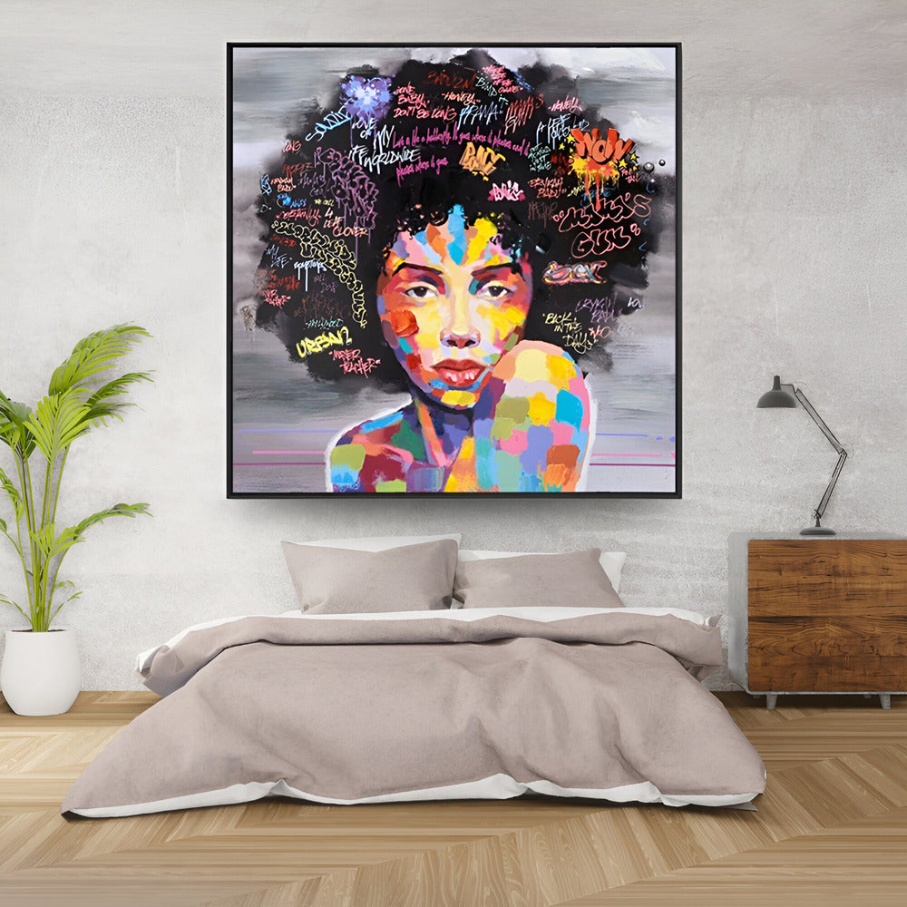 Handmade Abstract Figures Oil Painting NAYVOFIG011