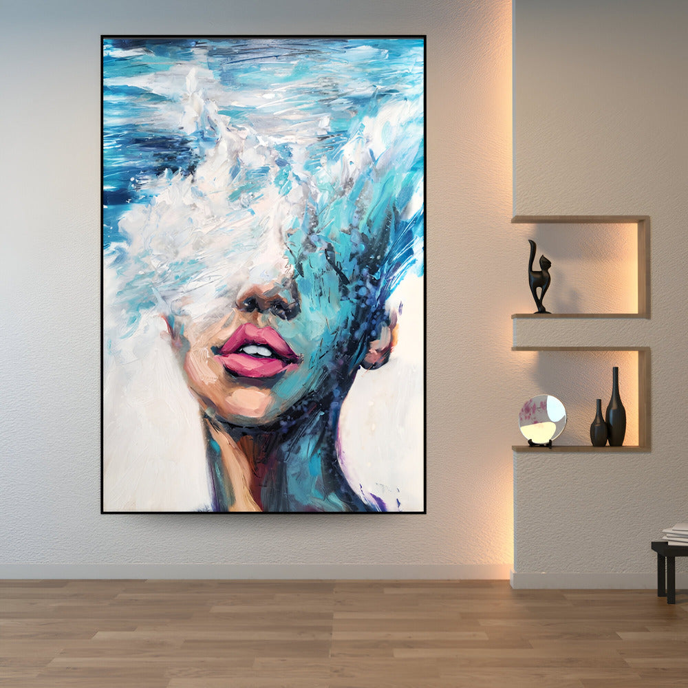 Handmade Abstract Figures Oil Painting NAYVOFIG023