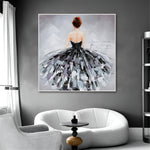 Handmade Abstract Figures Oil Painting NAYVOFIG031