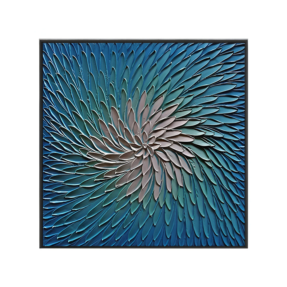 Handmade Abstract Flowers Oil Painting NAYVOFLO004