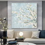 Handmade Abstract Flowers Oil Painting NAYVOFLO023