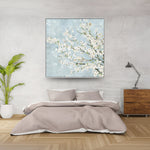 Handmade Abstract Flowers Oil Painting NAYVOFLO023