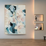 Handmade Abstract Flowers Oil Painting NAYVOFLO031