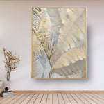 Handmade Abstract Flowers Oil Painting NAYVOFLO037