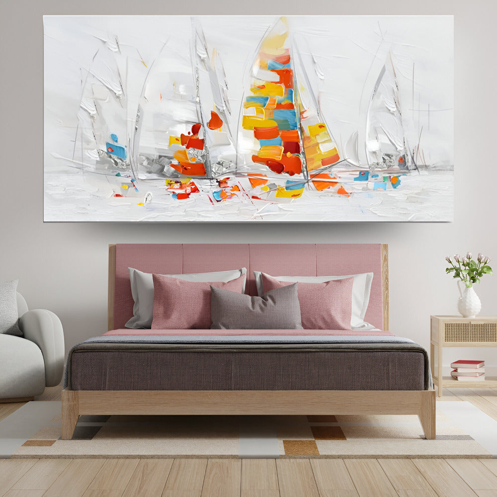 Handmade Abstract Seascape Oil Painting NAYVOSEA005