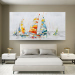 Handmade Abstract Seascape Oil Painting NAYVOSEA006