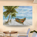 Handmade Abstract Seascape Oil Painting NAYVOSEA012