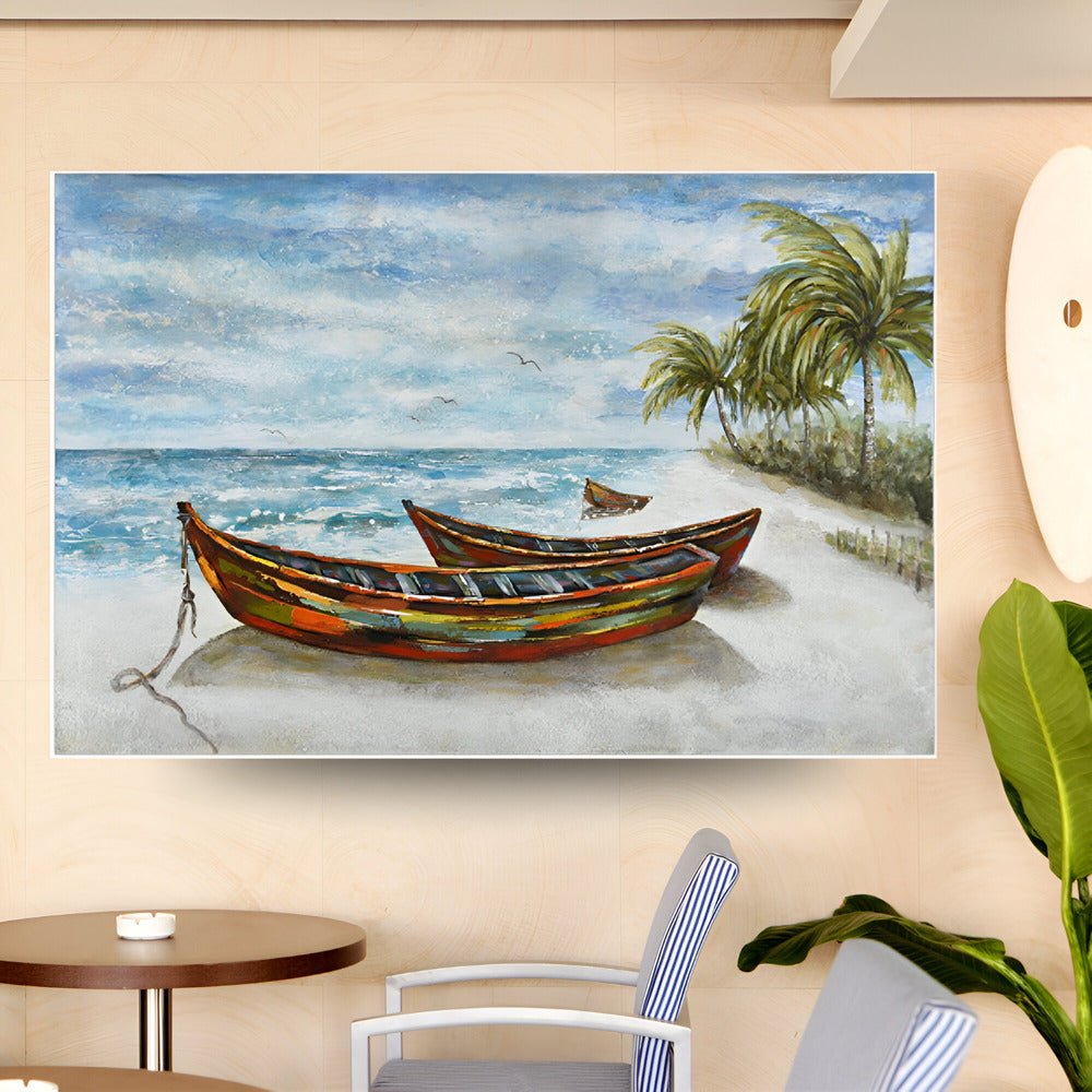 Handmade Abstract Seascape Oil Painting NAYVOSEA013