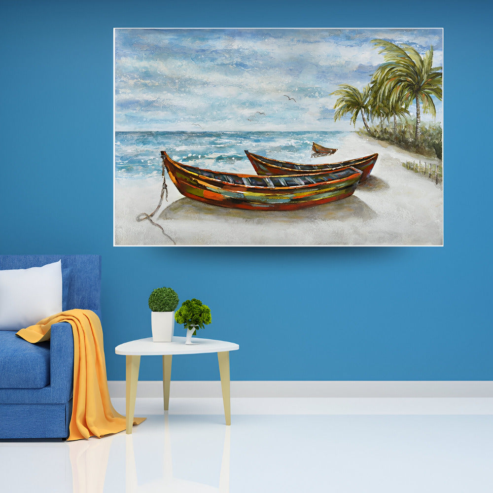 Handmade Abstract Seascape Oil Painting NAYVOSEA013