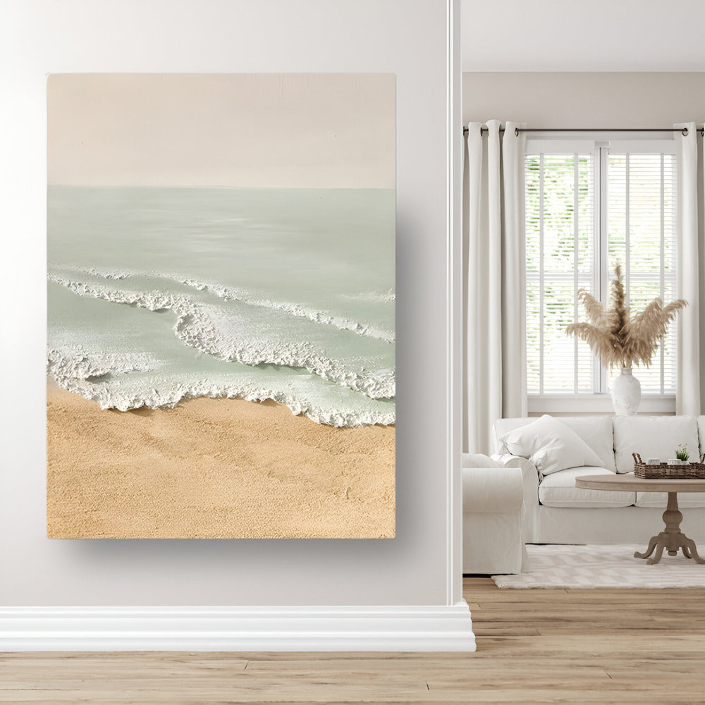 Handmade Abstract Seascape Oil Painting NAYVOSEA017