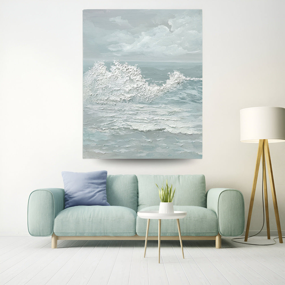 Handmade Abstract Seascape Oil Painting NAYVOSEA018