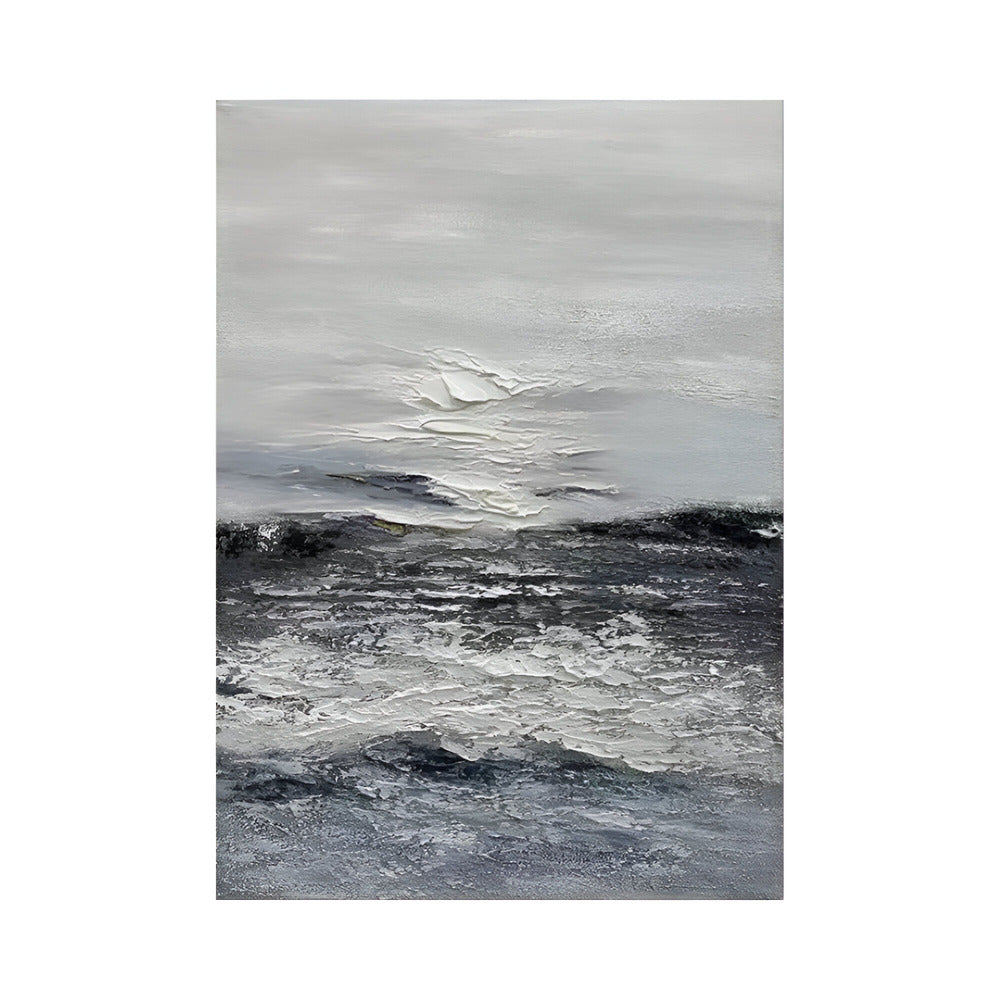 Handmade Abstract Seascape Oil Painting NAYVOSEA019