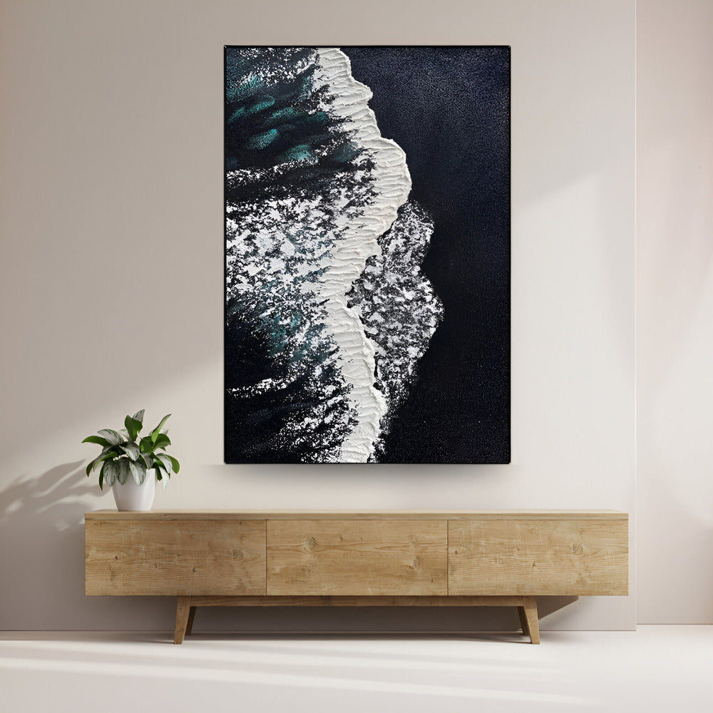Handmade Abstract Seascape Oil Painting NAYVOSEA021