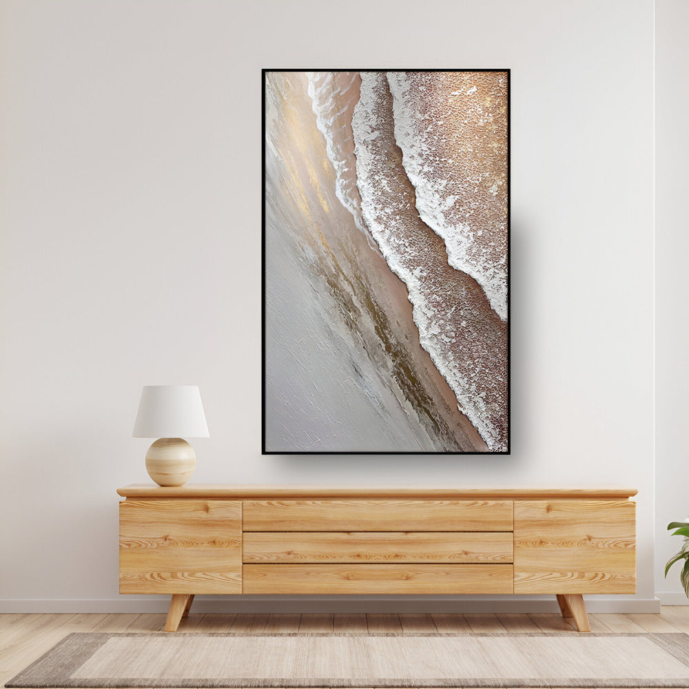 Handmade Abstract Seascape Oil Painting NAYVOSEA022