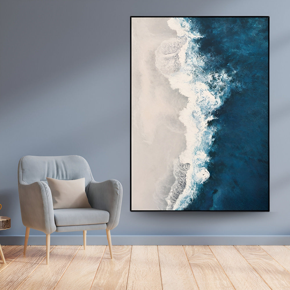 Handmade Abstract Seascape Oil Painting NAYVOSEA024