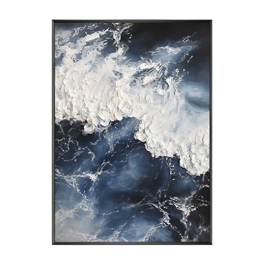 Handmade Abstract Seascape Oil Painting NAYVOSEA026