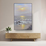 Handmade Abstract Seascape Oil Painting NAYVOSEA029