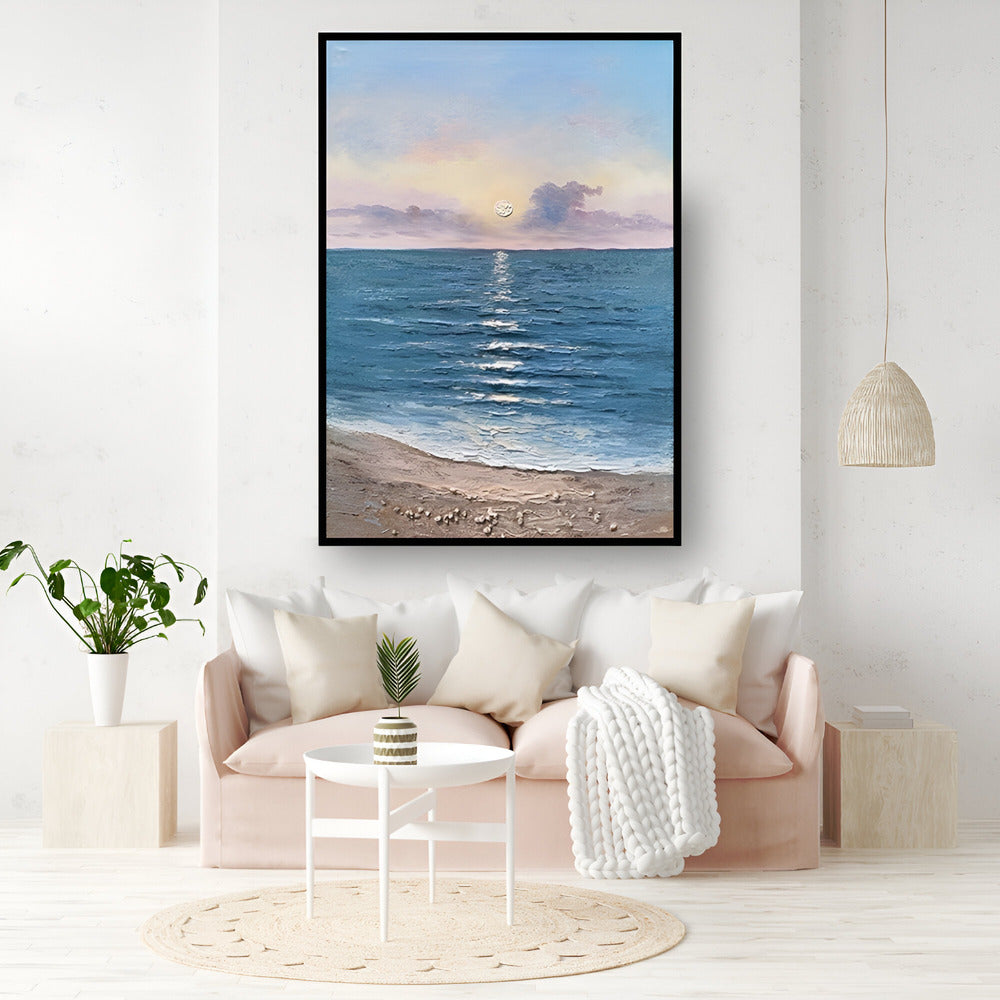 Handmade Abstract Seascape Oil Painting NAYVOSEA030