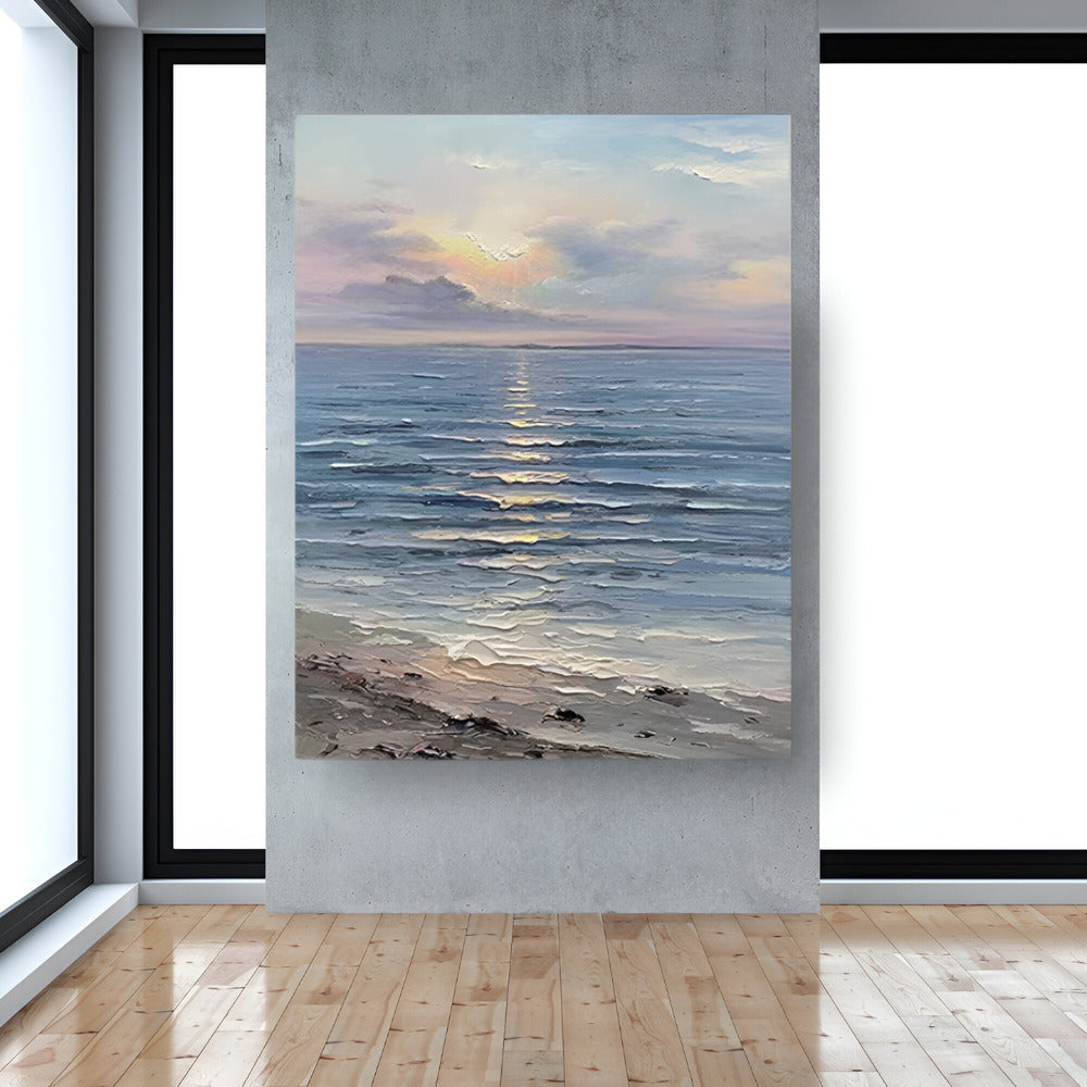 Handmade Abstract Seascape Oil Painting NAYVOSEA031