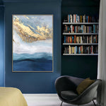 Handmade Abstract Seascape Oil Painting NAYVOSEA035