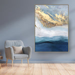Handmade Abstract Seascape Oil Painting NAYVOSEA035
