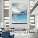 Handmade Abstract Seascape Oil Painting NAYVOSEA036