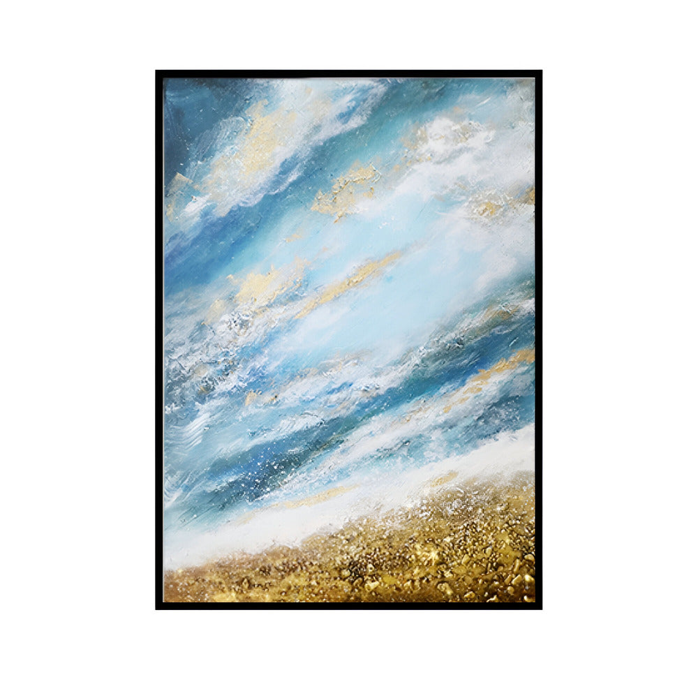Handmade Abstract Seascape Oil Painting NAYVOSEA037