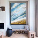 Handmade Abstract Seascape Oil Painting NAYVOSEA037