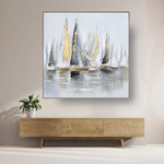 Handmade Abstract Seascape Oil Painting NAYVOSEA038