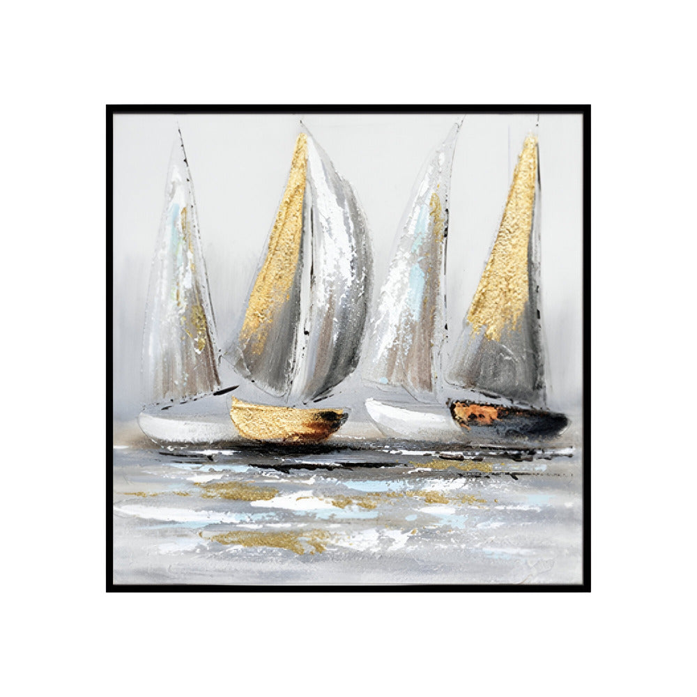 Handmade Abstract Seascape Oil Painting NAYVOSEA039