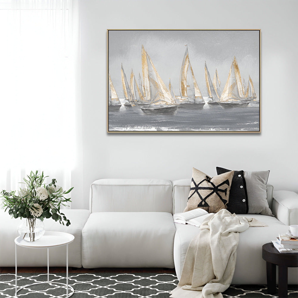 Handmade Abstract Seascape Oil Painting NAYVOSEA041