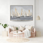 Handmade Abstract Seascape Oil Painting NAYVOSEA041