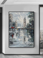 Handmade Abstract Landscape Oil Painting NAYVOLAN021