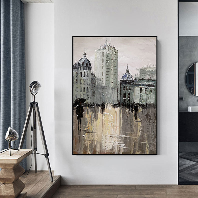 Handmade Abstract Landscape Oil Painting NAYVOLAN023