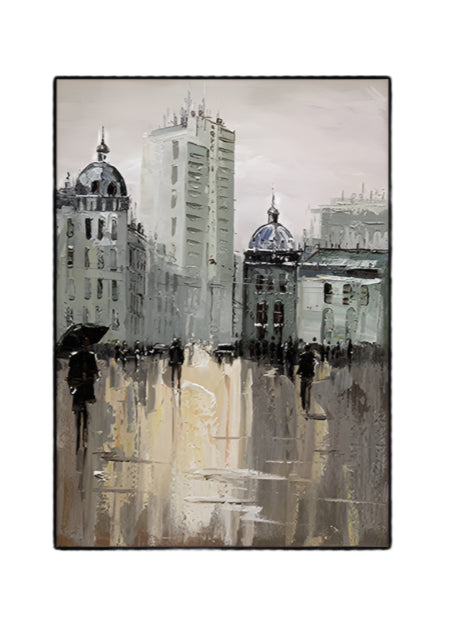 Handmade Abstract Landscape Oil Painting NAYVOLAN023