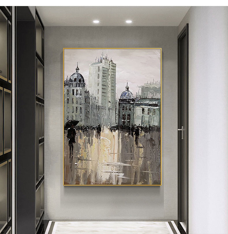 Handmade Abstract Landscape Oil Painting NAYVOLAN023