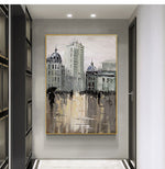 Handmade Abstract Landscape Oil Painting NAYVOLAN023