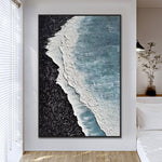 Handmade Abstract Seascape Oil Painting NAYVOSEA042