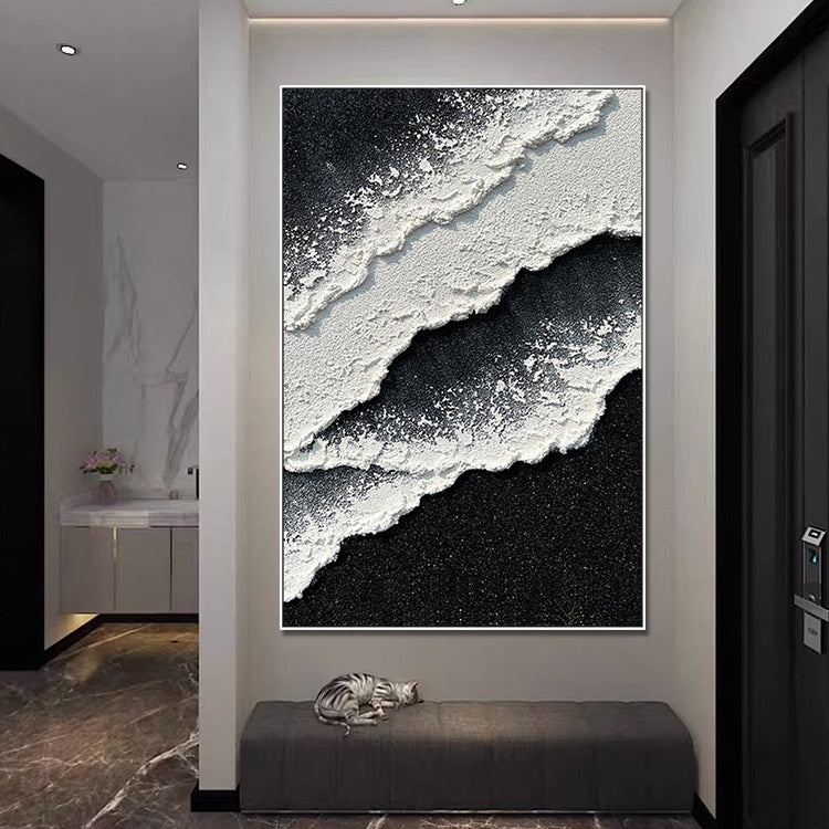 Handmade Abstract Seascape Oil Painting NAYVOSEA043