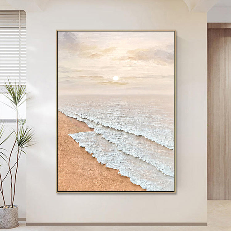 Handmade Abstract Seascape Oil Painting NAYVOSEA045