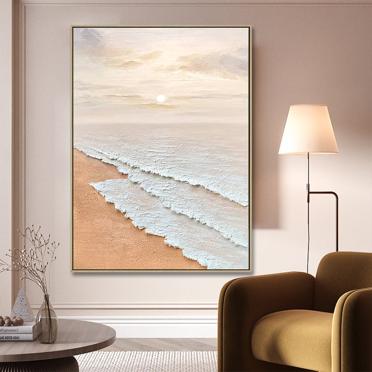 Handmade Abstract Seascape Oil Painting NAYVOSEA045