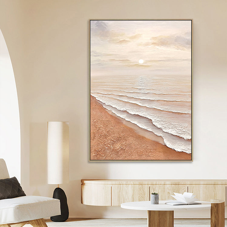 Handmade Abstract Seascape Oil Painting NAYVOSEA046
