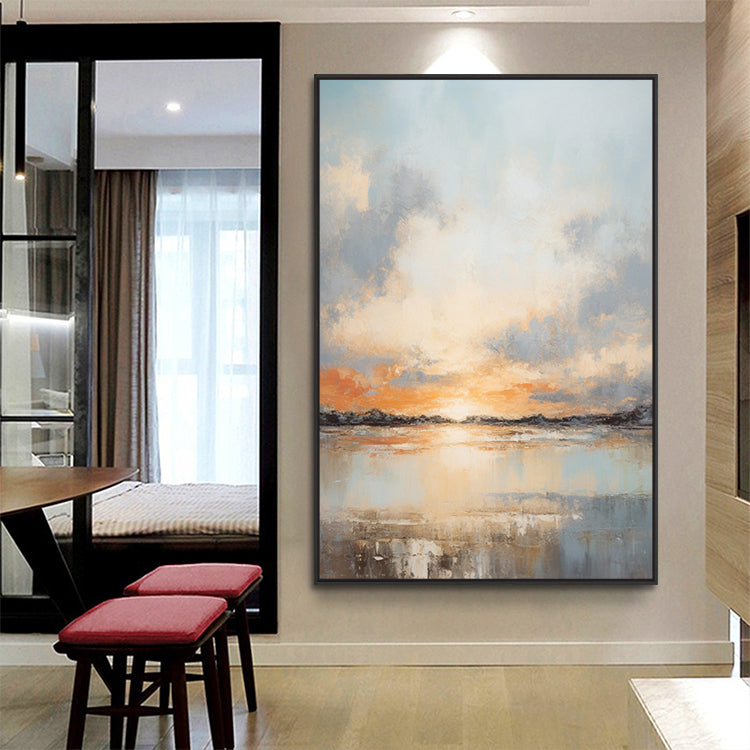 Handmade Abstract Seascape Oil Painting NAYVOSEA048