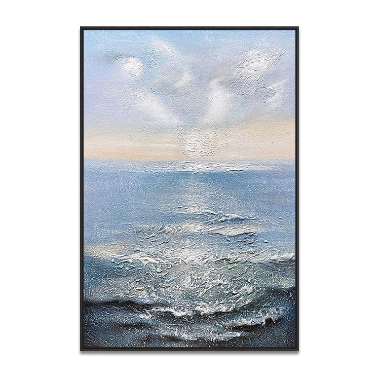 Handmade Abstract Seascape Oil Painting NAYVOSEA049