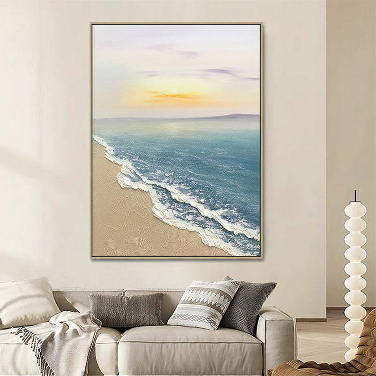 Handmade Abstract Seascape Oil Painting NAYVOSEA050
